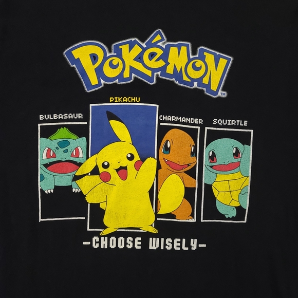 Old Navy Pokemon Shirt Youth XL (14-16) Black Choose Wisely - Picture 3 of 9